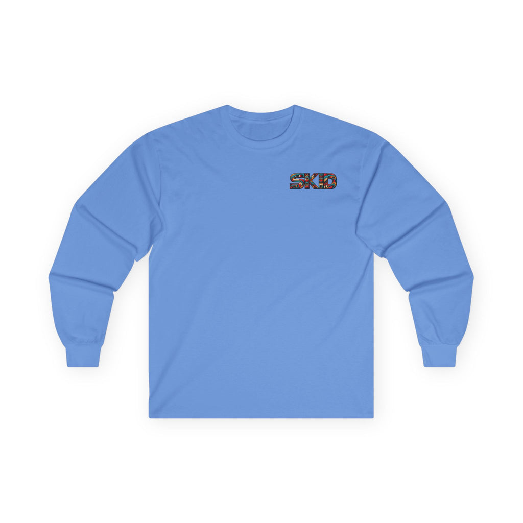 Long Sleeve Tee — Colorful "JEEP LINEAGE TOTEM" Graphic ("SKD")