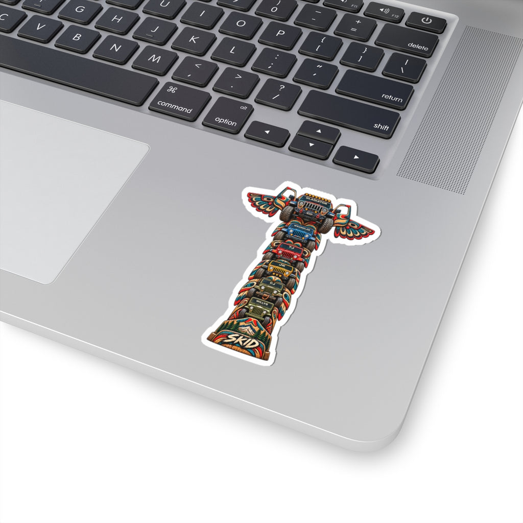 Jeep Totem Kiss-Cut Sticker – Colorful Off-Road "JEEP LINEAGE TOTEM"