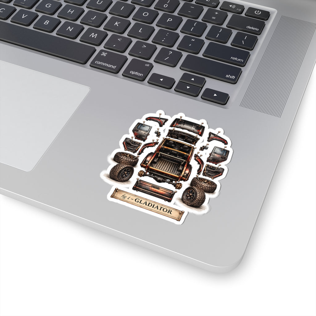 Gladiator Dissect Black/Red Kiss-Cut Sticker