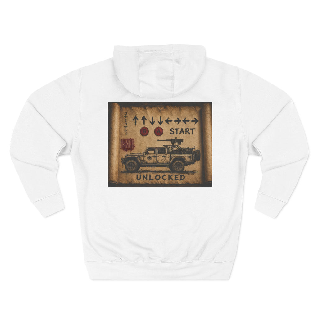 Retro Truck Gaming Hoodie — "Start Unlocked" Vintage Arcade Design
