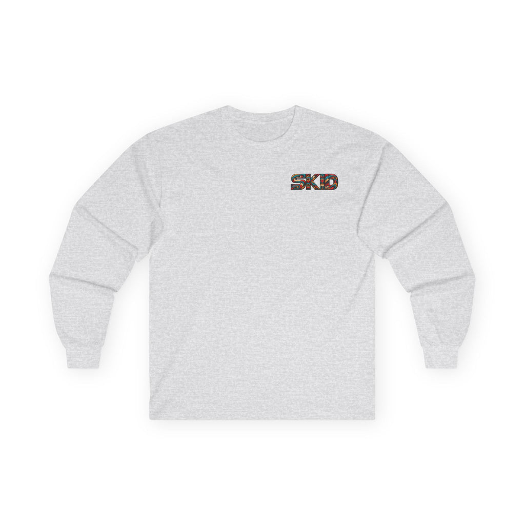 Long Sleeve Tee — Colorful "JEEP LINEAGE TOTEM" Graphic ("SKD")