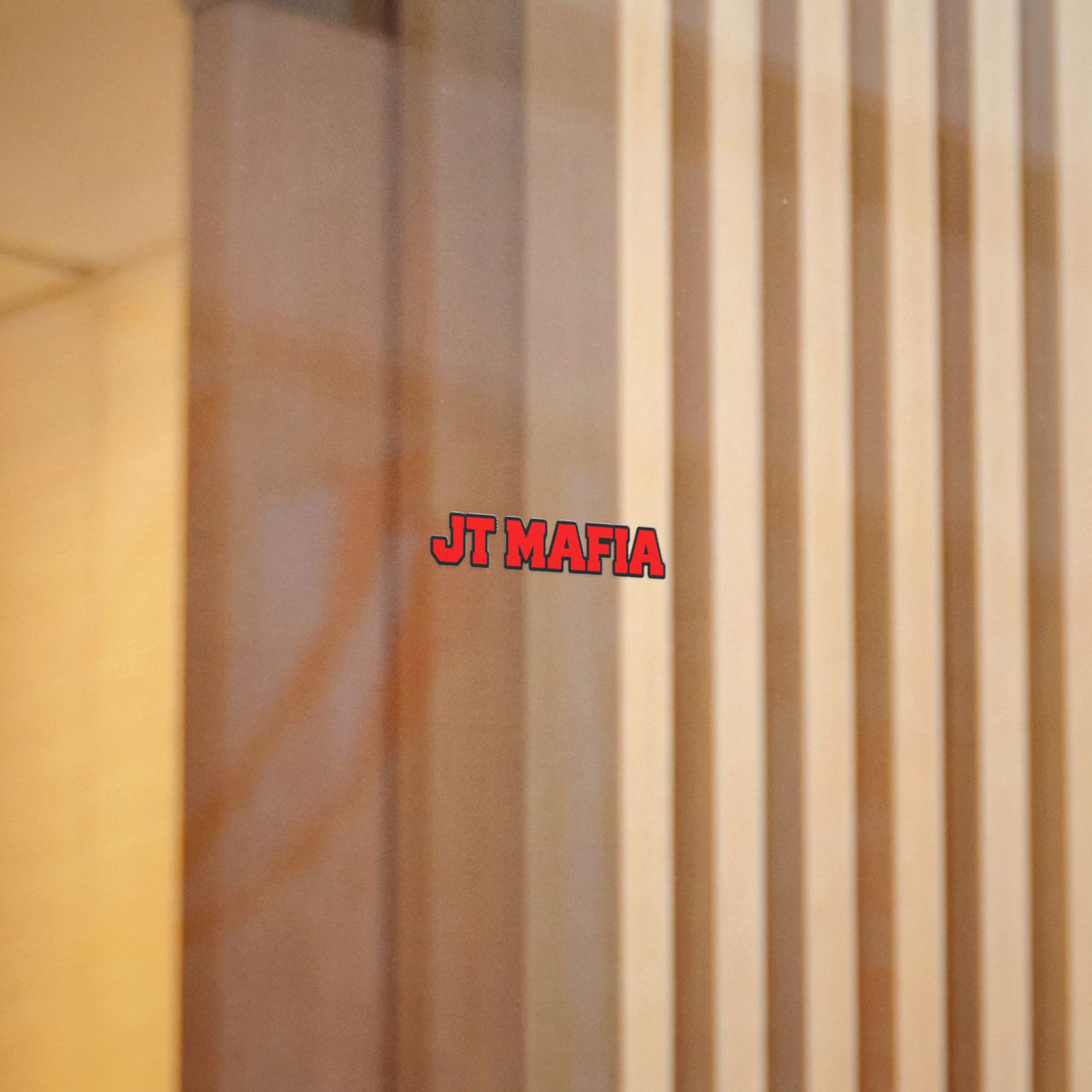 JT MAFIA Red Logo Sticker — UV DTF Durable Vinyl Sticker