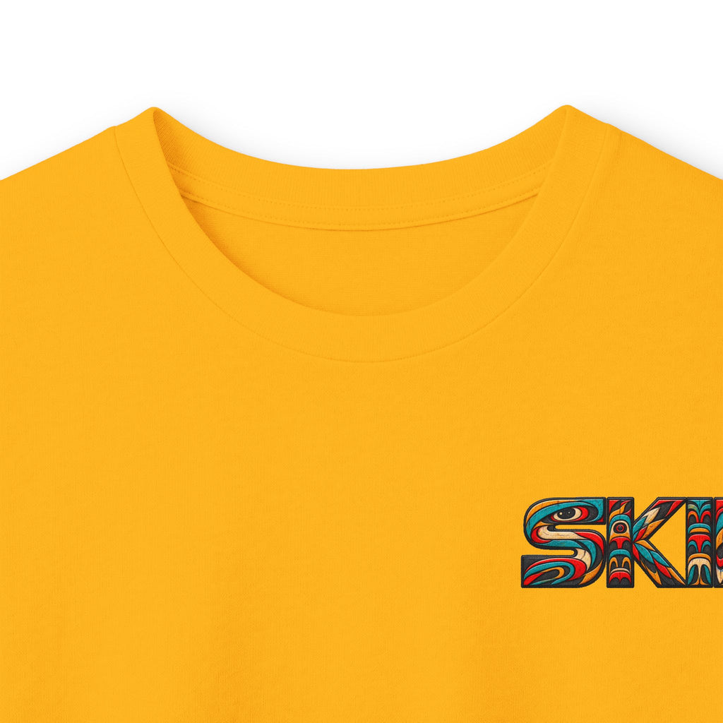 Long Sleeve Tee — Colorful "JEEP LINEAGE TOTEM" Graphic ("SKD")
