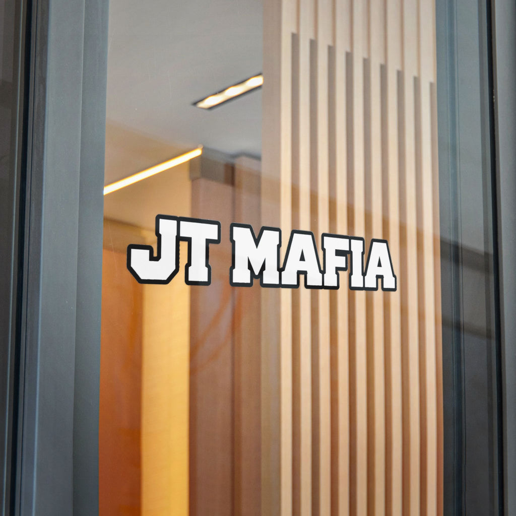 JT Mafia Sticker-WHITE — Bold Logo UV DTF Decal