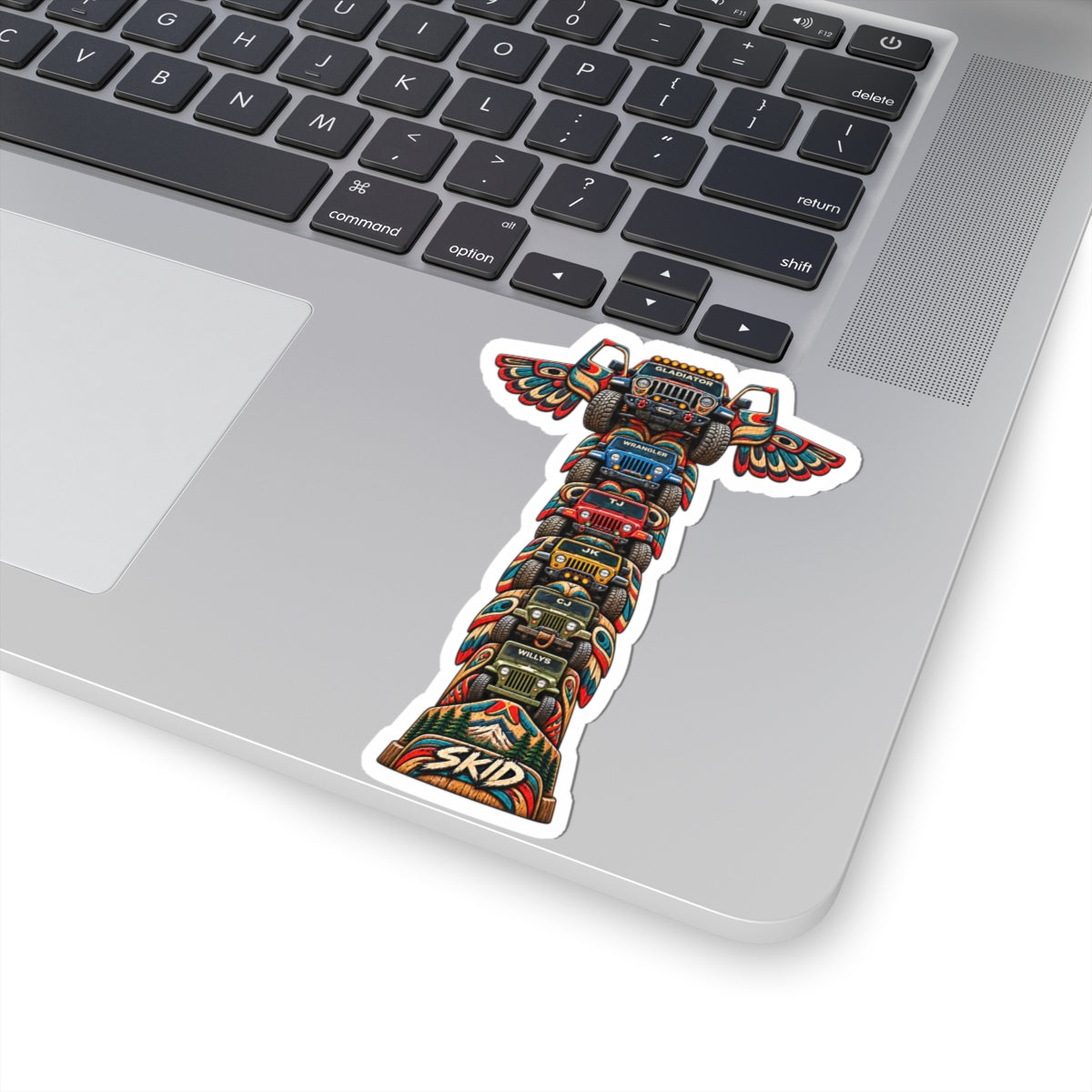 Jeep Totem Kiss-Cut Sticker – Colorful Off-Road "JEEP LINEAGE TOTEM"