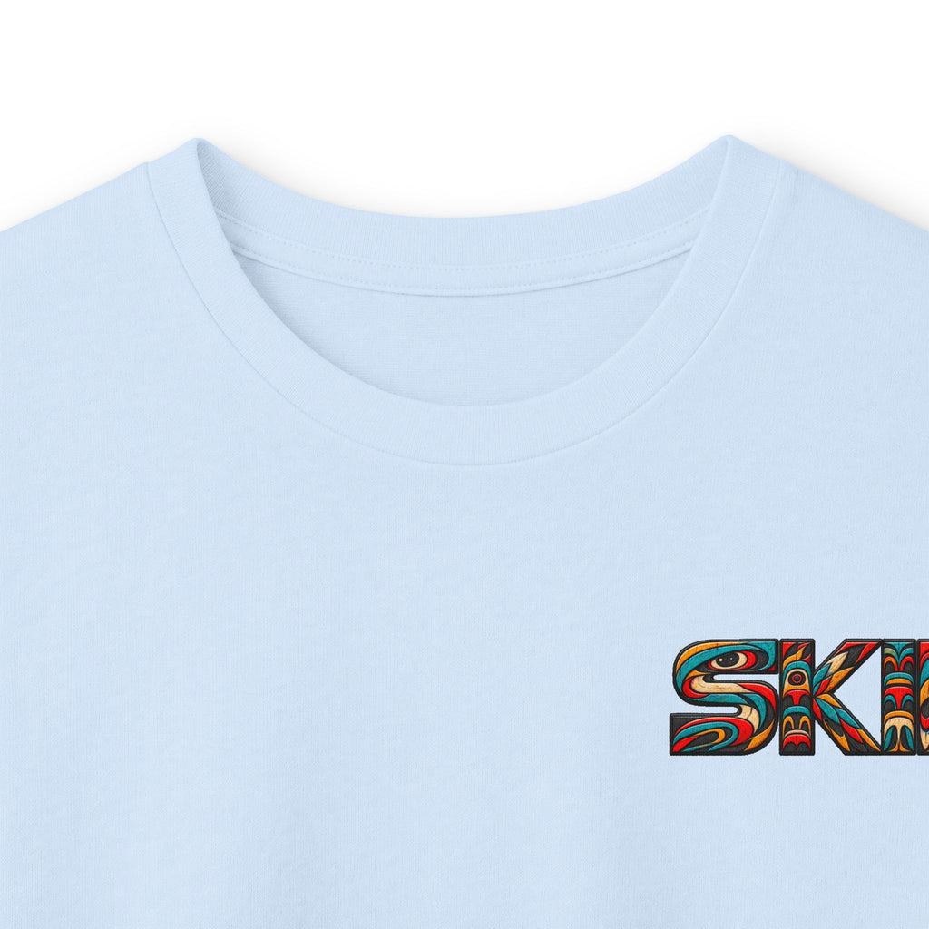 Long Sleeve Tee — Colorful "JEEP LINEAGE TOTEM" Graphic ("SKD")