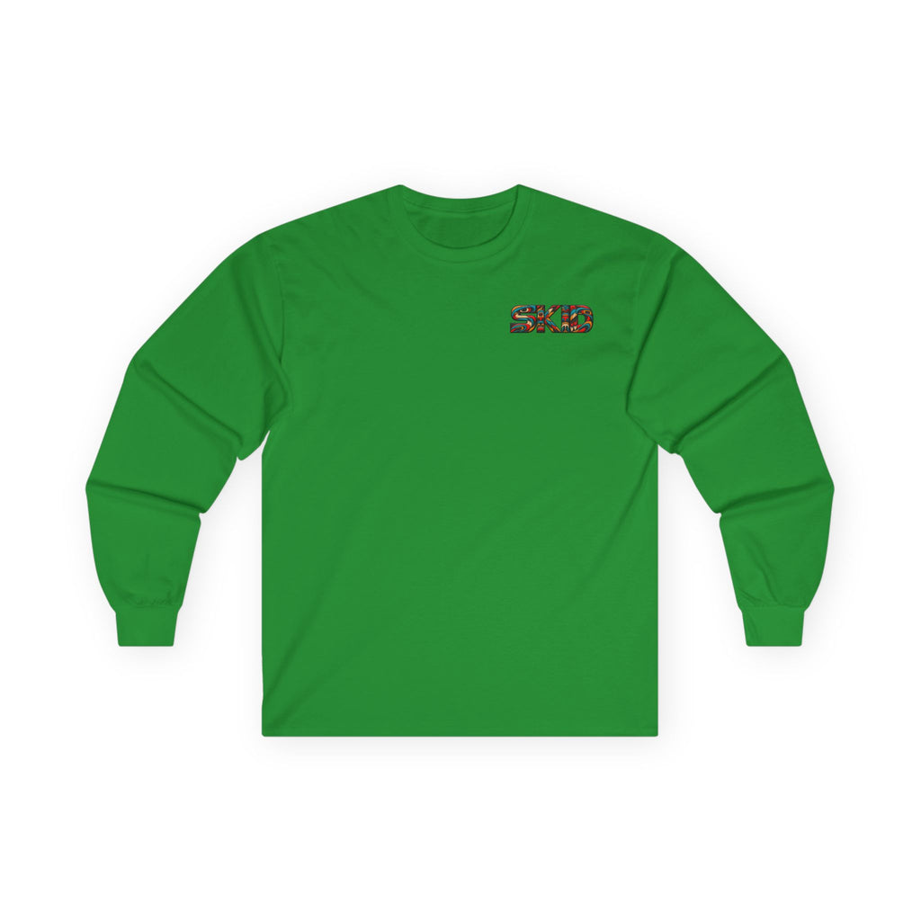 Long Sleeve Tee — Colorful "JEEP LINEAGE TOTEM" Graphic ("SKD")