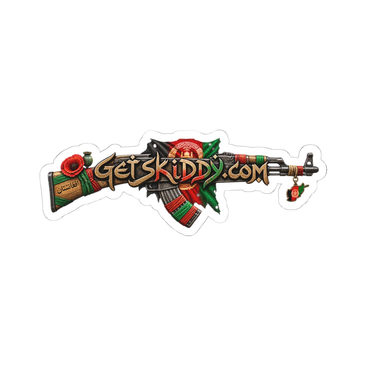 Sticker — AFGHAN-AK-47  'GetSkiddy.com'