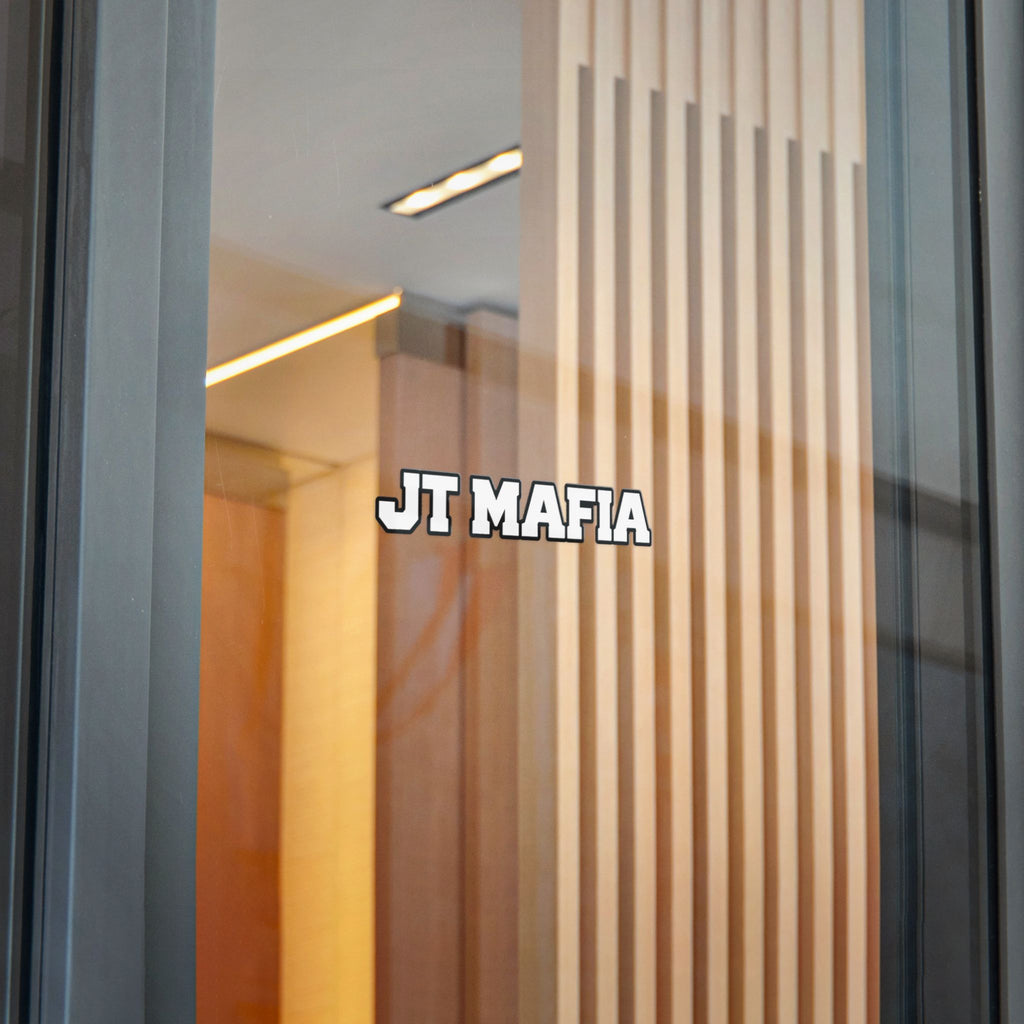 JT Mafia Sticker-WHITE — Bold Logo UV DTF Decal