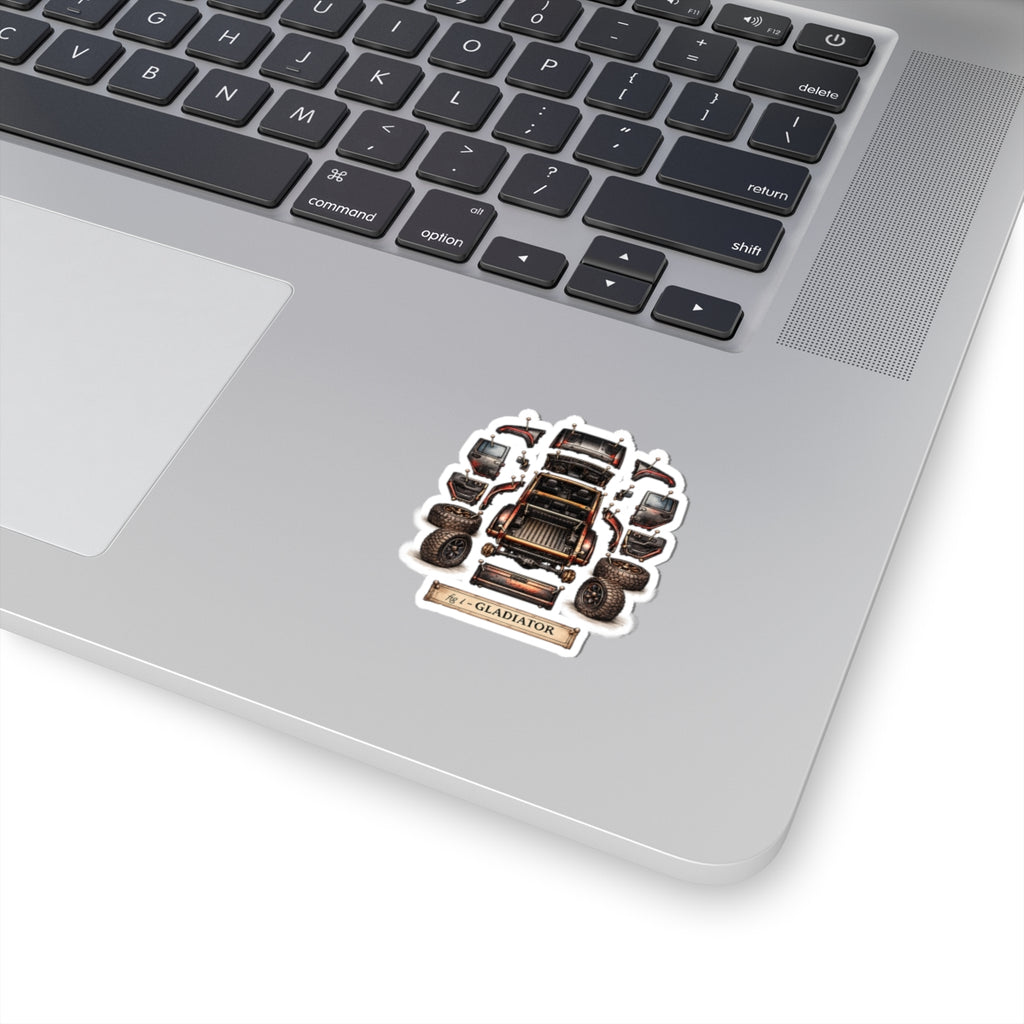 Gladiator Dissect Black/Red Kiss-Cut Sticker