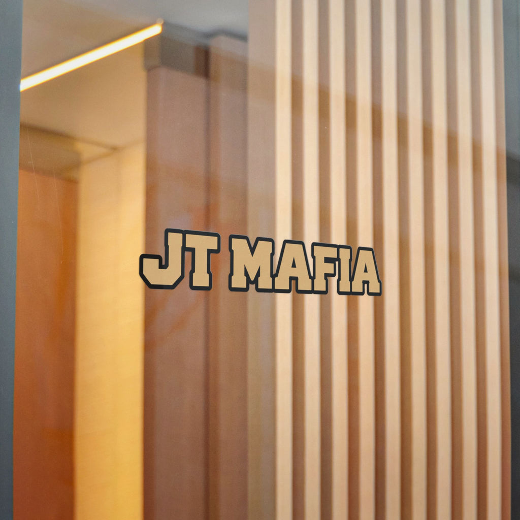 JT Mafia Gold Logo Sticker
