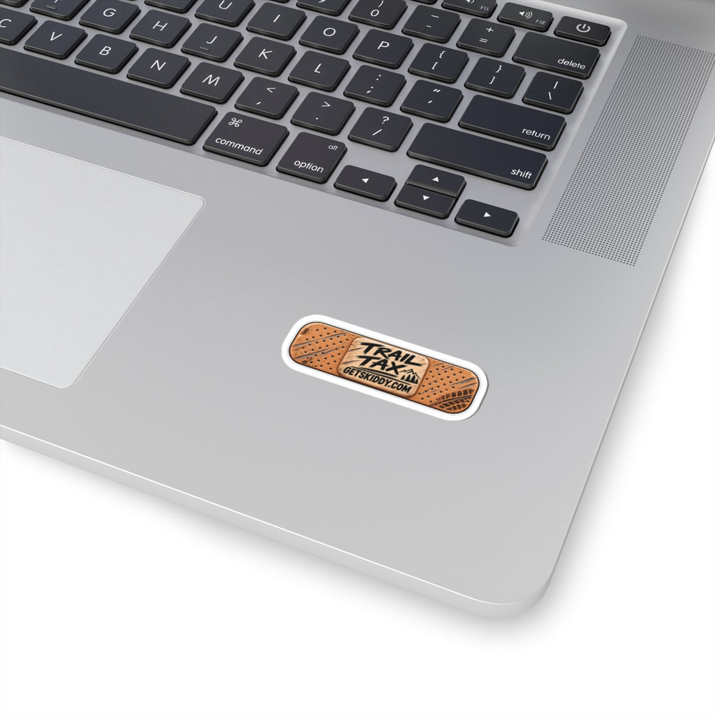 Trail Tax Bandage Sticker — 'Trail Tax' Getskiddy.com Off-Road Vinyl Kiss-Cut