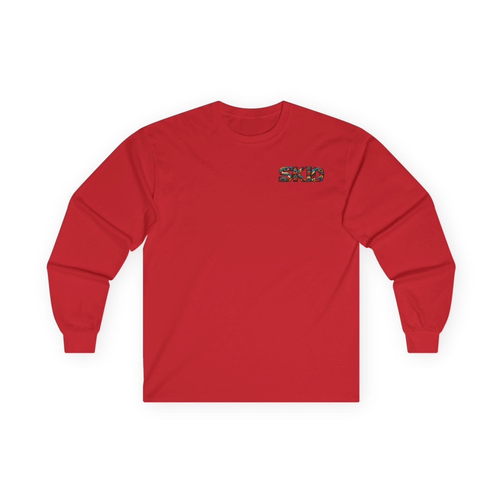 Long Sleeve Tee — Colorful "JEEP LINEAGE TOTEM" Graphic ("SKD")