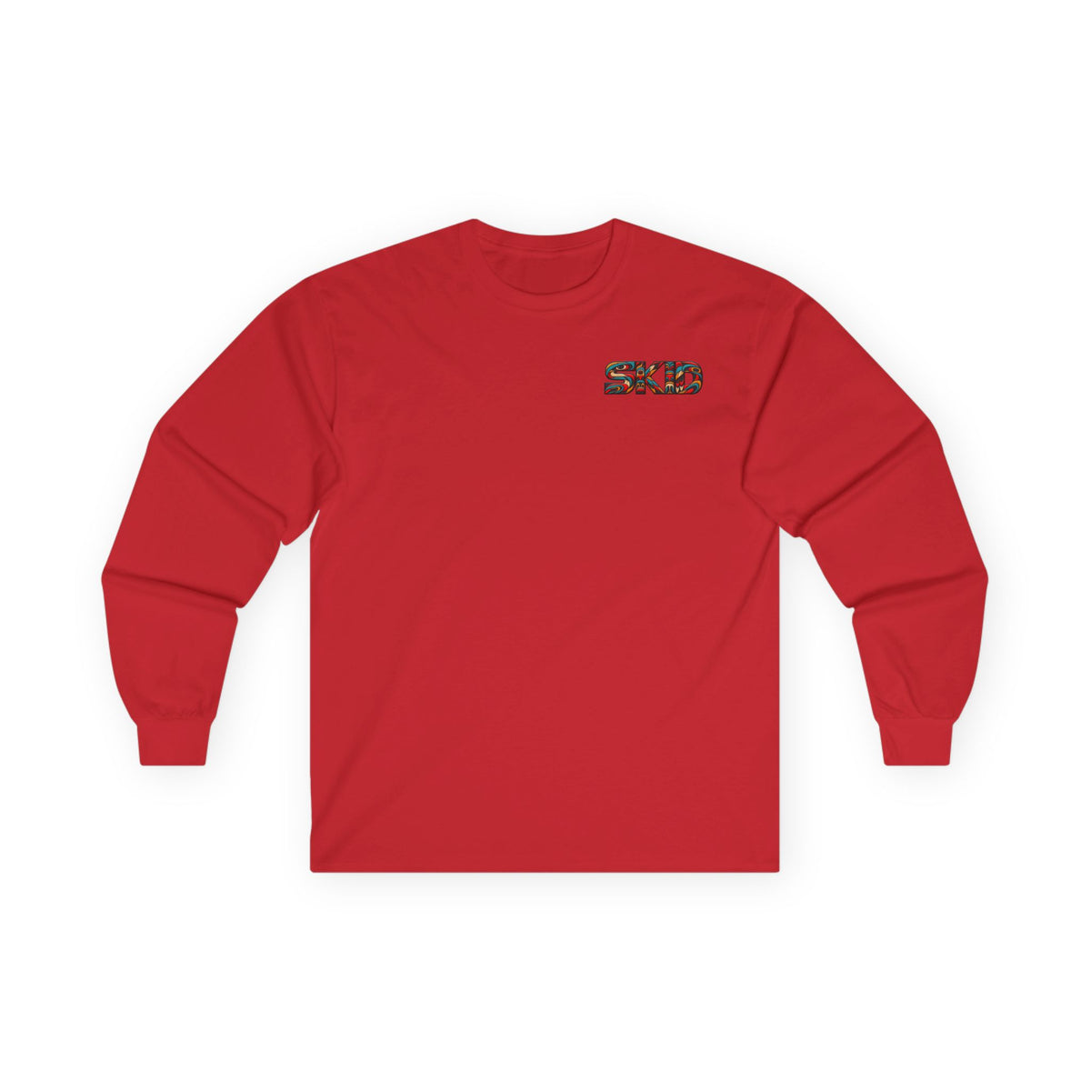 Long Sleeve Tee — Colorful "JEEP LINEAGE TOTEM" Graphic ("SKD")