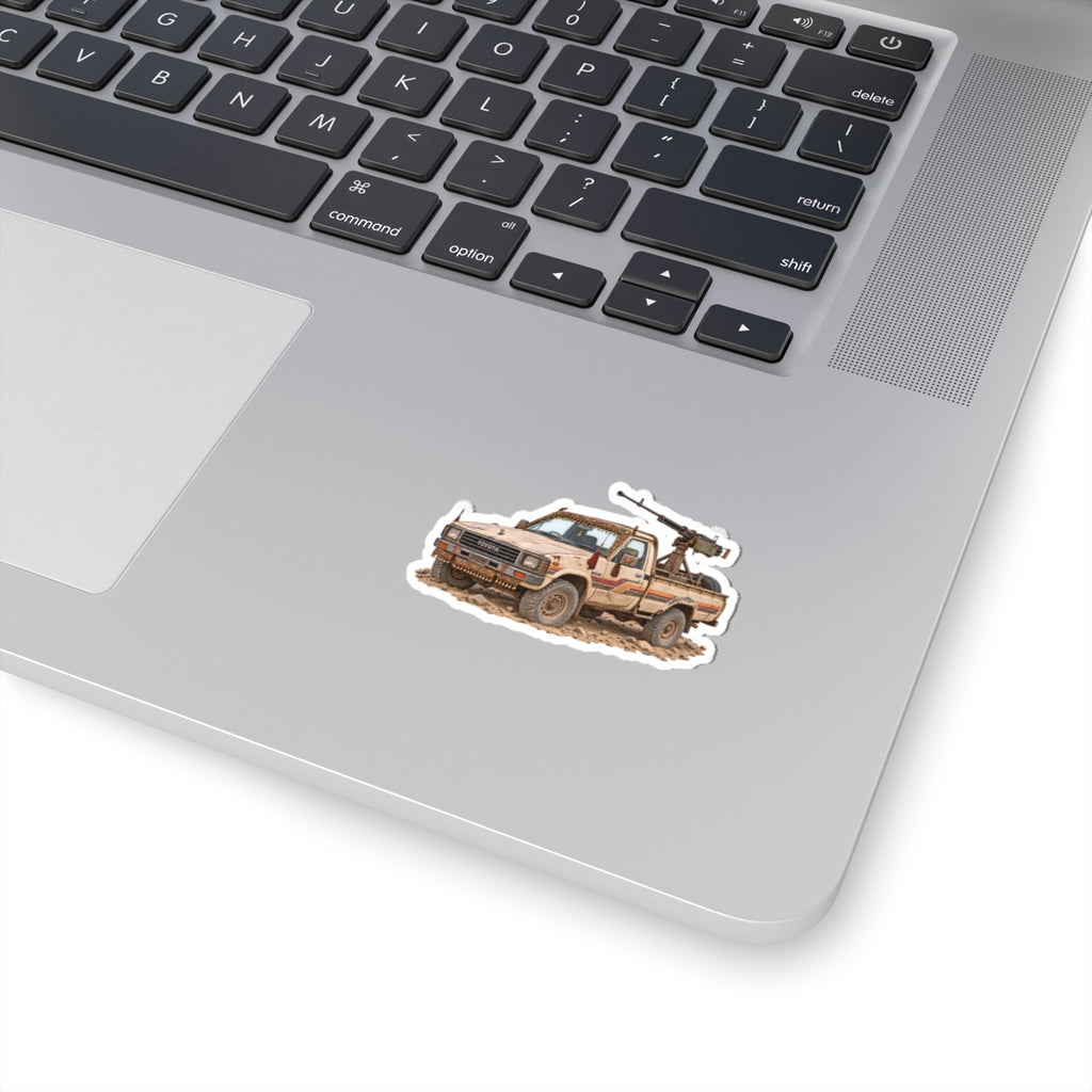 Vintage Desert Pickup Sticker — Tactical Toyota Truck Kiss-Cut Decal