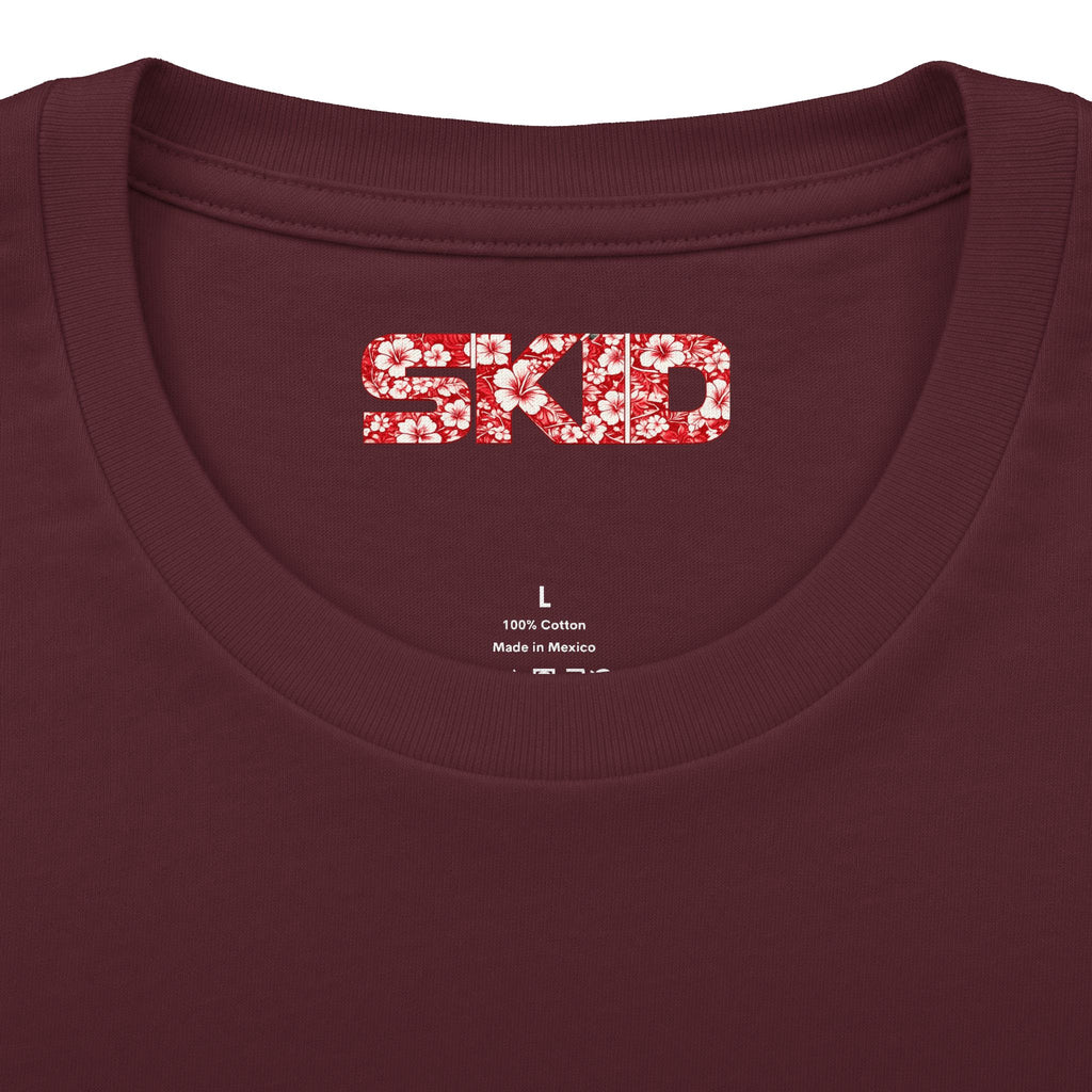 Floral Jeep Graphic Tee - Red Hawaiian Cruiser T-Shirt