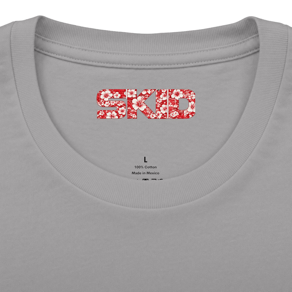 Floral Jeep Graphic Tee - Red Hawaiian Cruiser T-Shirt