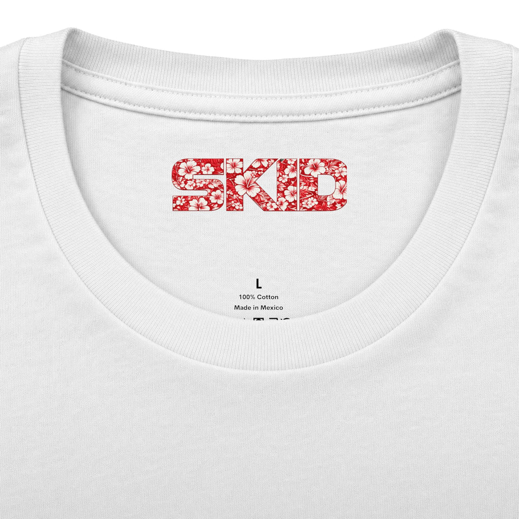 Floral Jeep Graphic Tee - Red Hawaiian Cruiser T-Shirt
