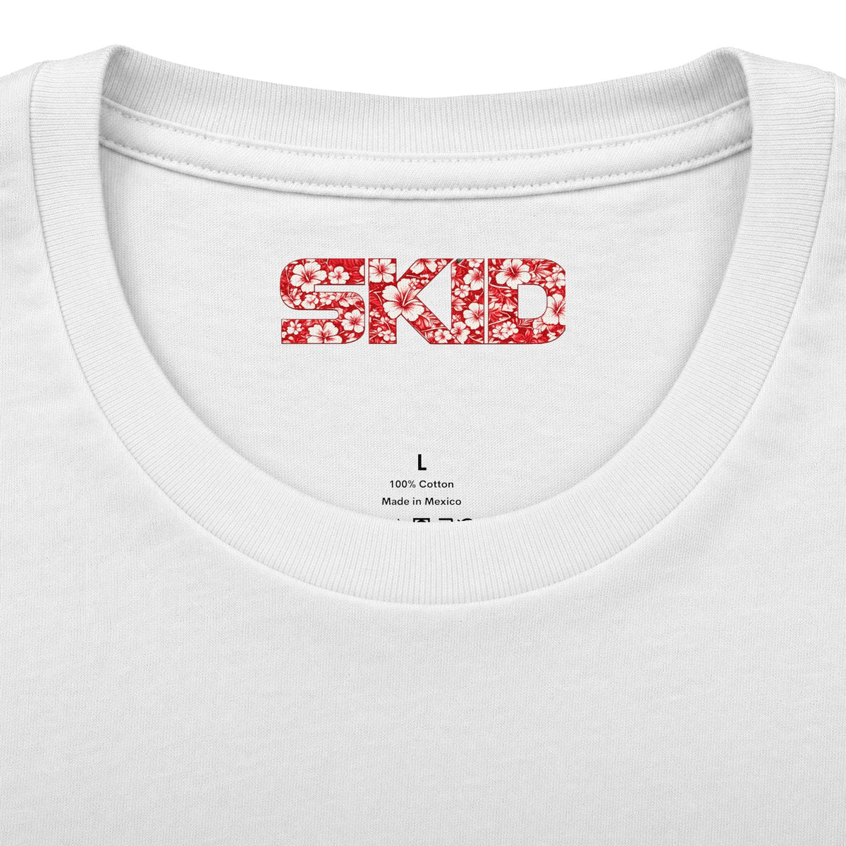 Floral Jeep Graphic Tee - Red Hawaiian Cruiser T-Shirt