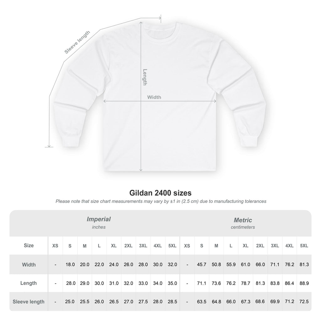 Long Sleeve Tee — Colorful "JEEP LINEAGE TOTEM" Graphic ("SKD")