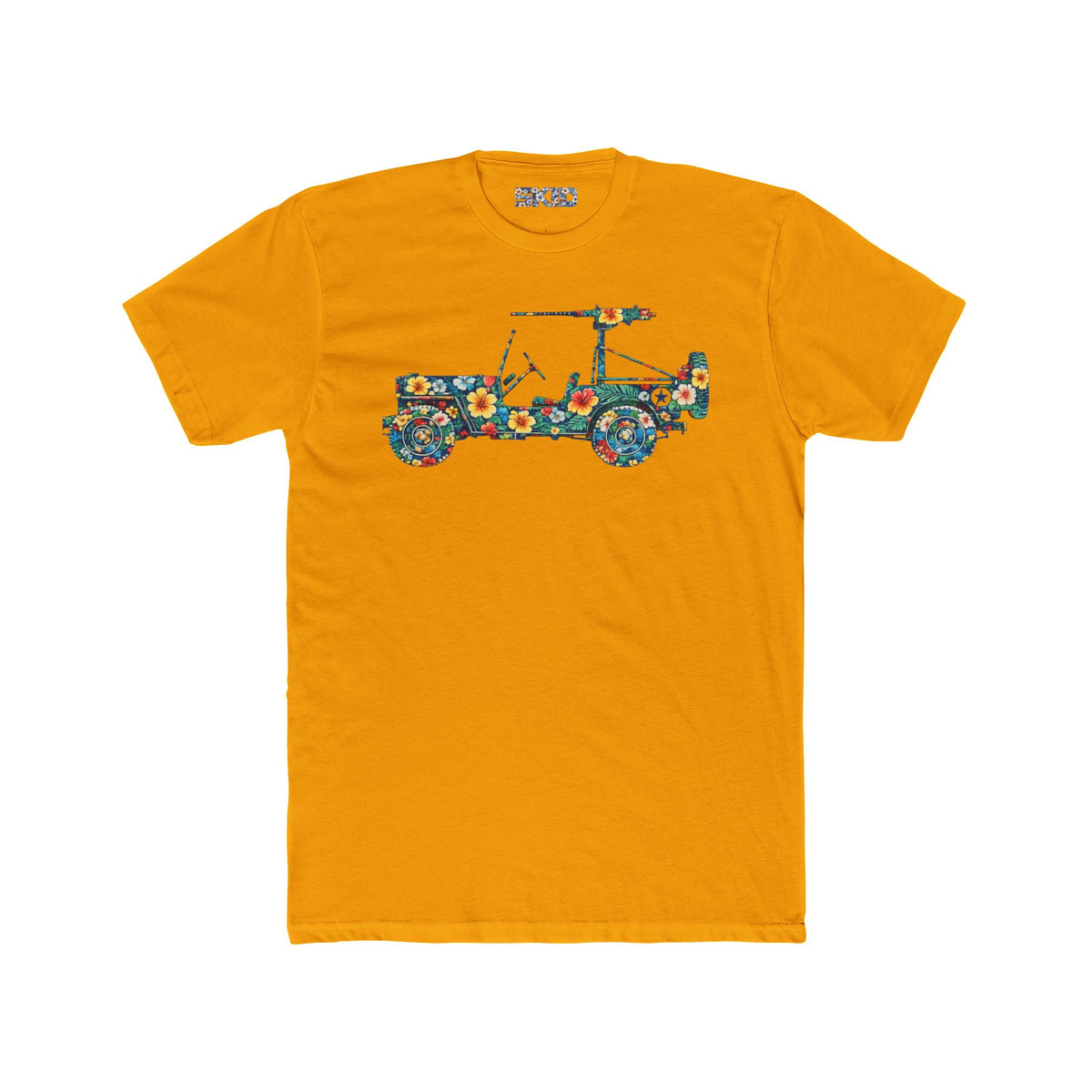 Floral Jeep Graphic Tee — Vintage Flower Truck T-Shirt