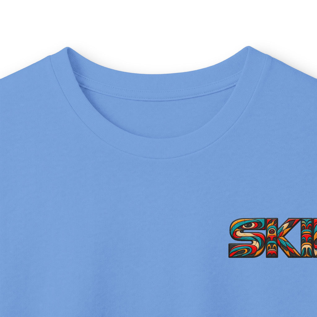 Long Sleeve Tee — Colorful "JEEP LINEAGE TOTEM" Graphic ("SKD")