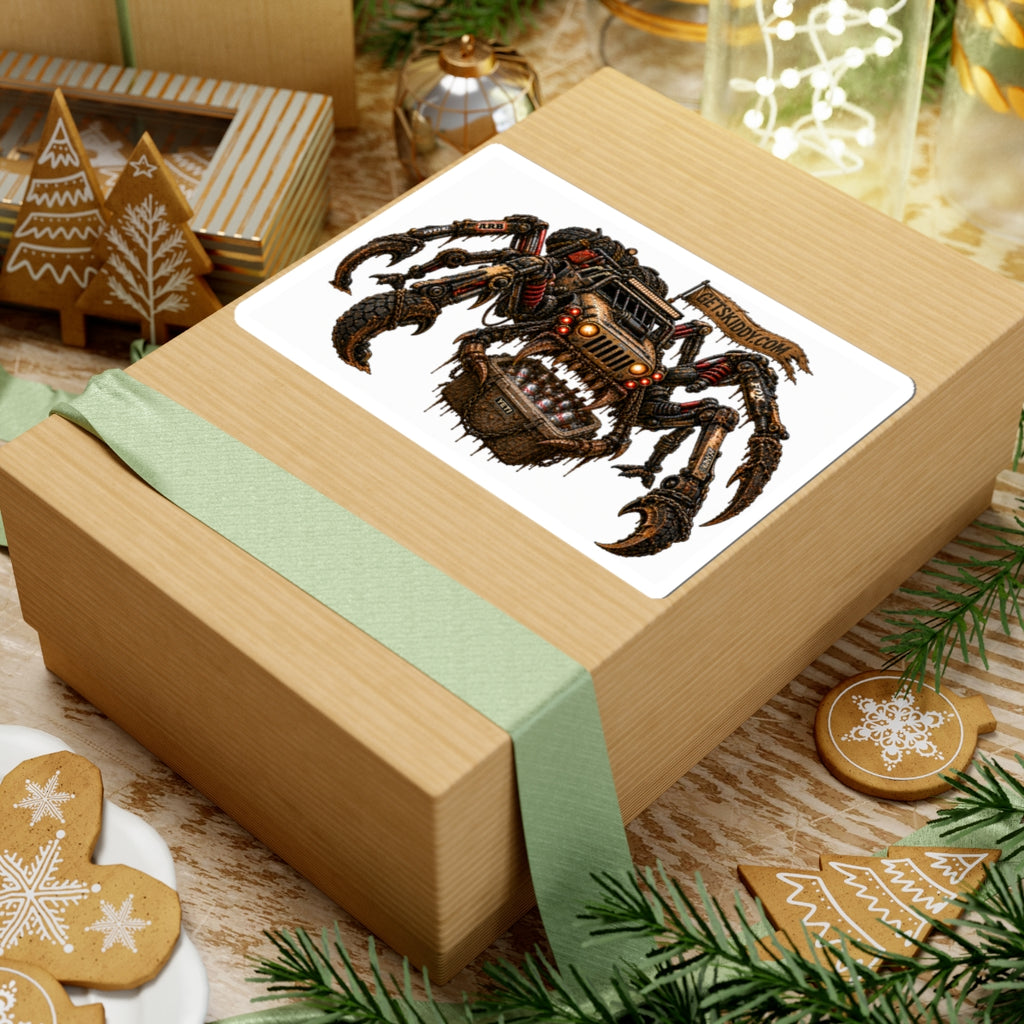 Cryptid Spider GET SKIDDY-Kiss-Cut Sticker