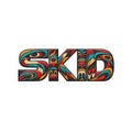 SKID PNW Pattern Kiss-Cut Sticker — Colorful Totem Lettering Decal for Laptops & Skate Gear