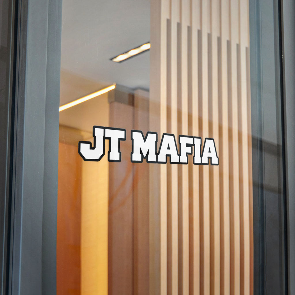 JT Mafia Sticker-WHITE — Bold Logo UV DTF Decal