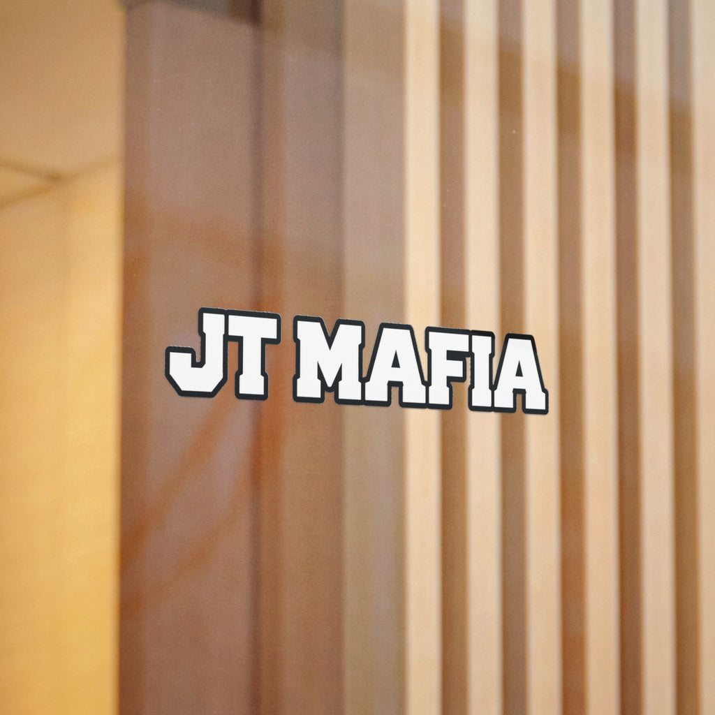 JT Mafia Sticker-WHITE — Bold Logo UV DTF Decal