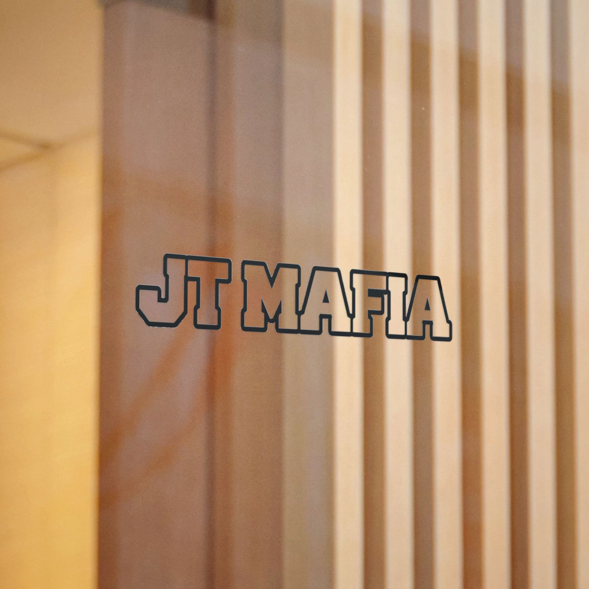 JT MAFIA Clear/Black Border -Transfer sticker