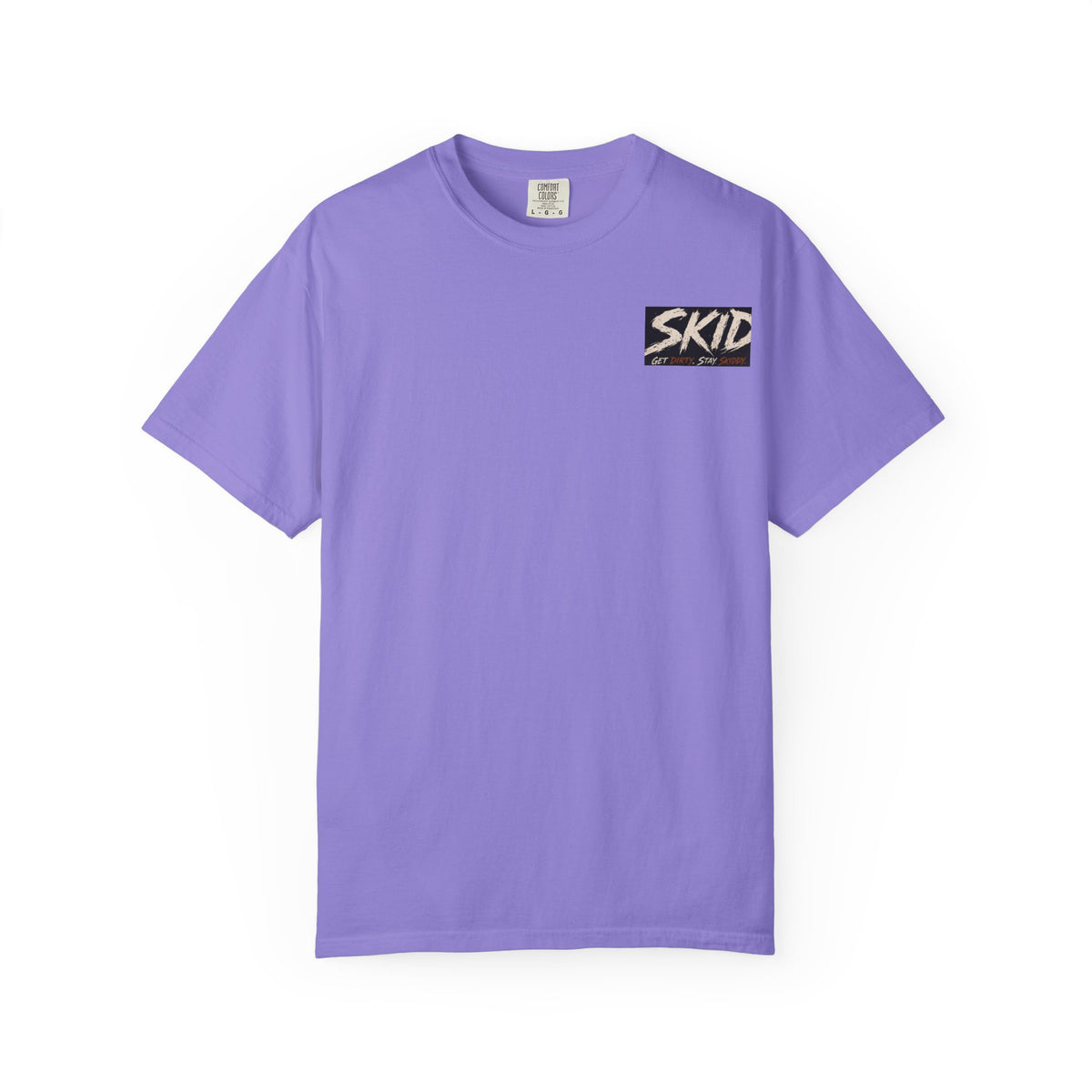 Off-Road Adventure T-Shirt — "SKID" Graphic Tee with Jeep & Forest Scene