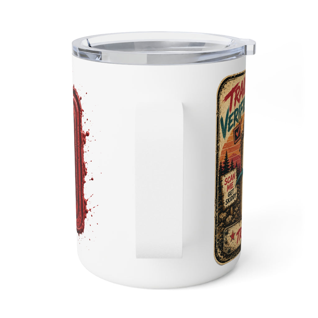Insulated Coffee Mug - Retro Off-Road 'SKID' Adventure Travel 10oz Tumbler