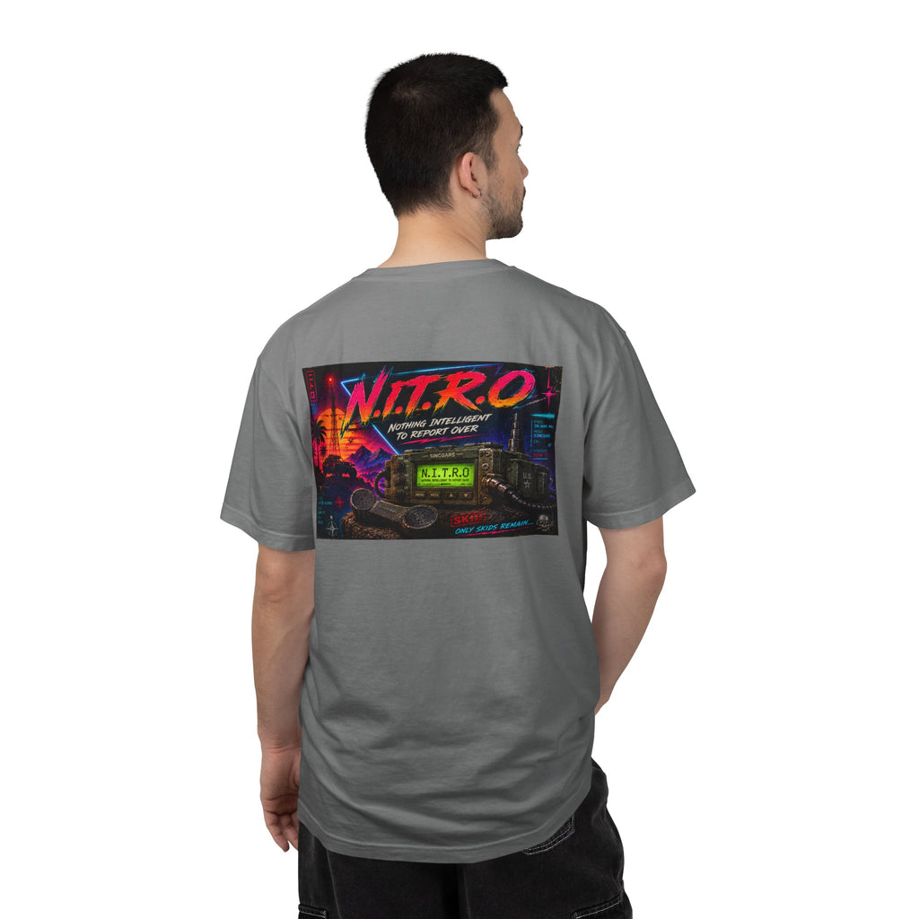 Retro N.I.T.R.O. T-Shirt — Neon Skid Graphic Tee