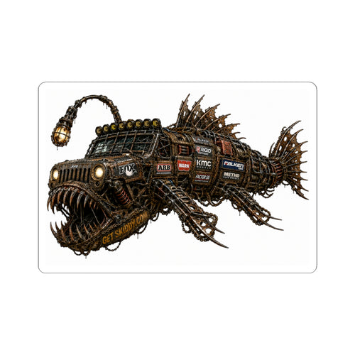 Anglerfish Jeep Sticker — From the Depths- Kiss-Cut Sticker