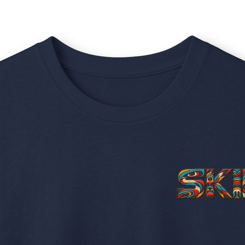 Long Sleeve Tee — Colorful "JEEP LINEAGE TOTEM" Graphic ("SKD")