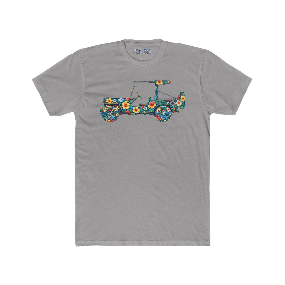 Floral Jeep Graphic Tee — Vintage Flower Truck T-Shirt