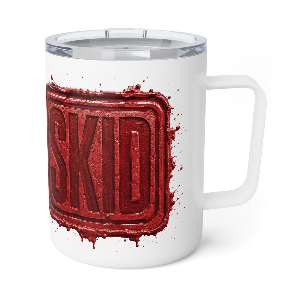 Insulated Coffee Mug - Retro Off-Road 'SKID' Adventure Travel 10oz Tumbler