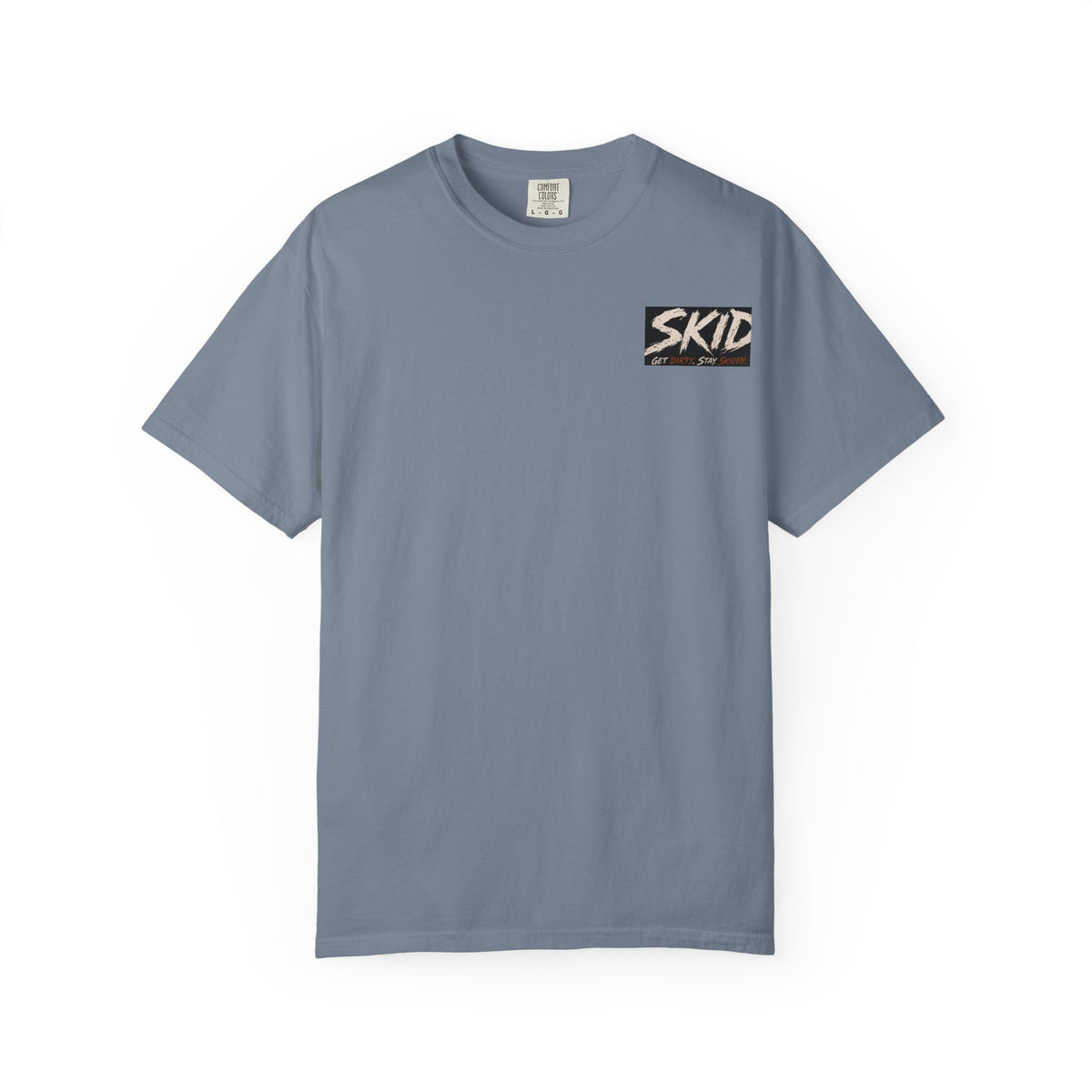 Off-Road Adventure T-Shirt — "SKID" Graphic Tee with Jeep & Forest Scene