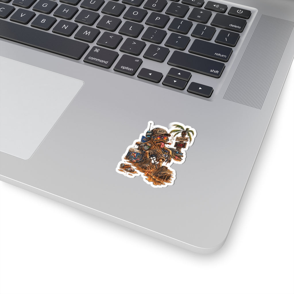 Florida Heatwave Beach SKID Kiss-Cut Sticker