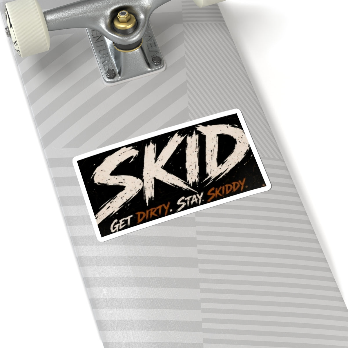 Skid Kiss-Cut Sticker — "Get Dirty. Stay Skiddy."