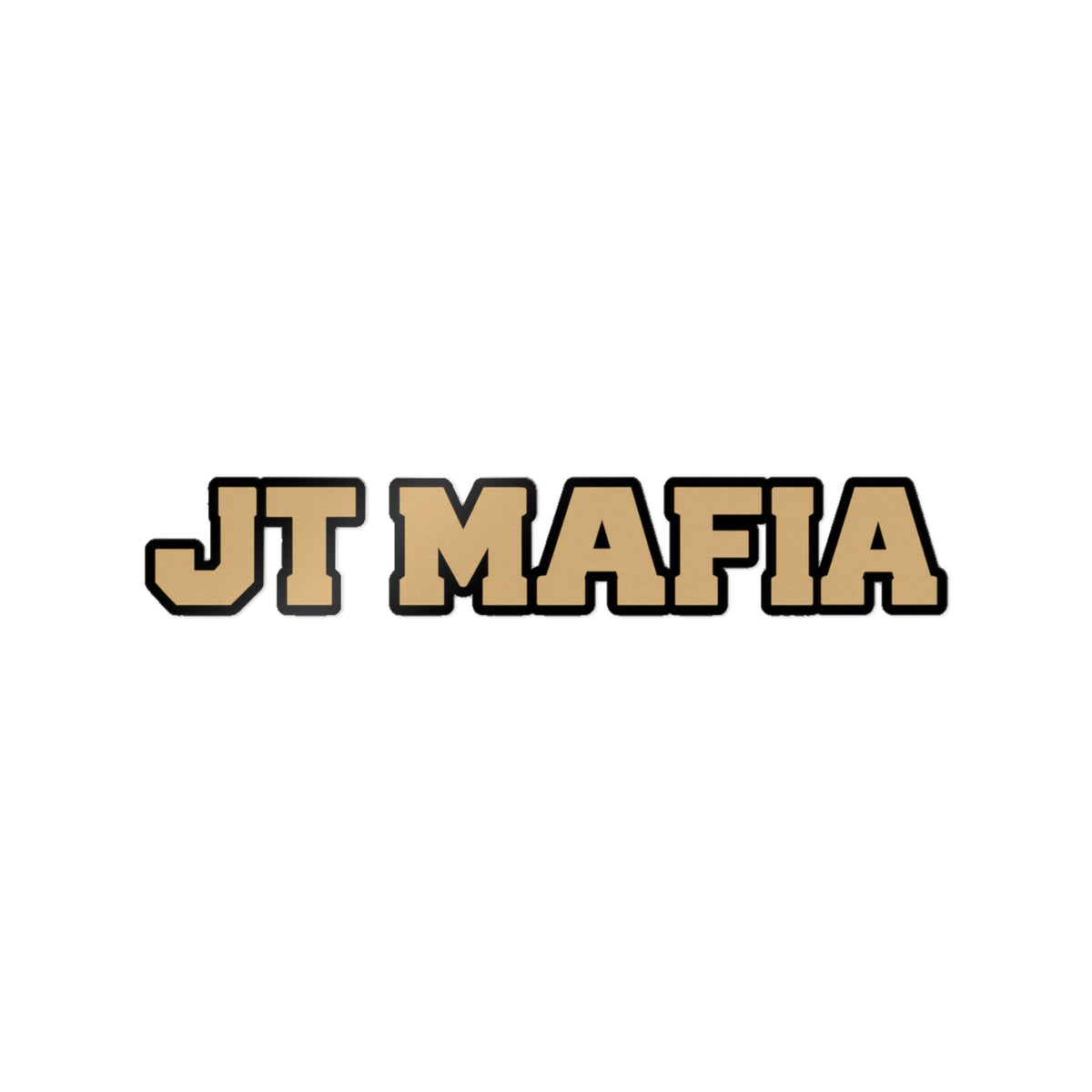 JT Mafia Gold Logo Sticker