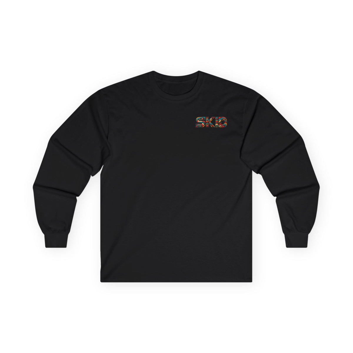 Long Sleeve Tee — Colorful "JEEP LINEAGE TOTEM" Graphic ("SKD")