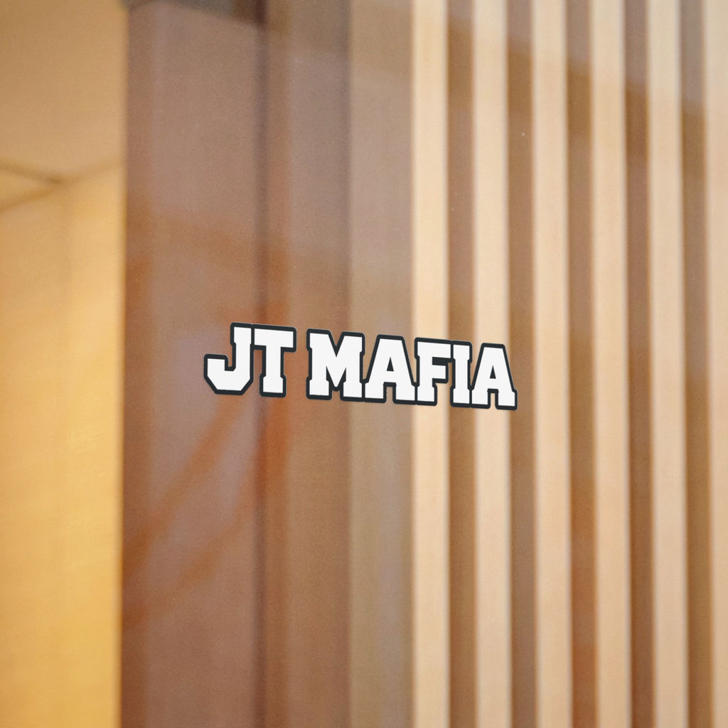 JT Mafia Sticker-WHITE — Bold Logo UV DTF Decal