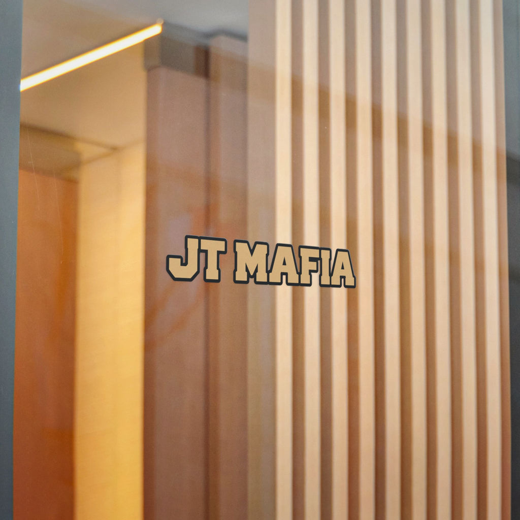 JT Mafia Gold Logo Sticker