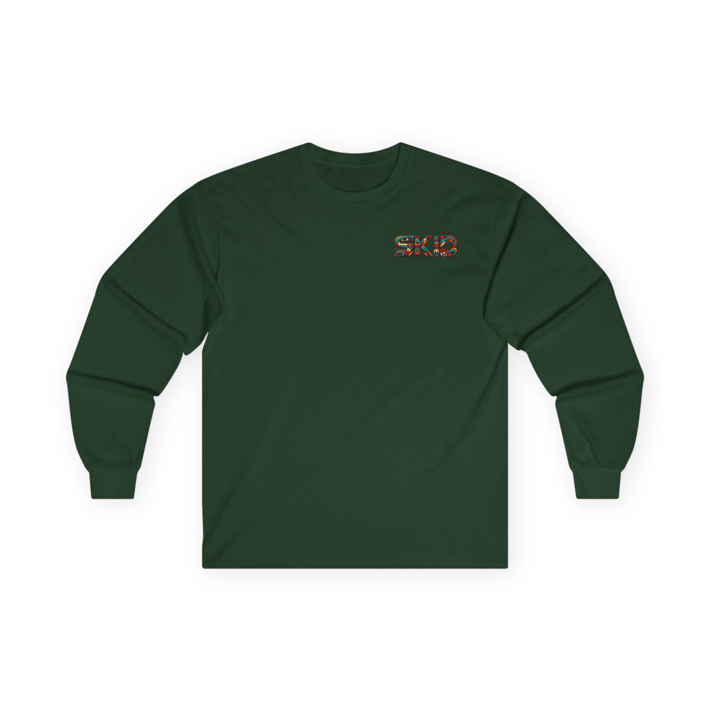 Long Sleeve Tee — Colorful "JEEP LINEAGE TOTEM" Graphic ("SKD")