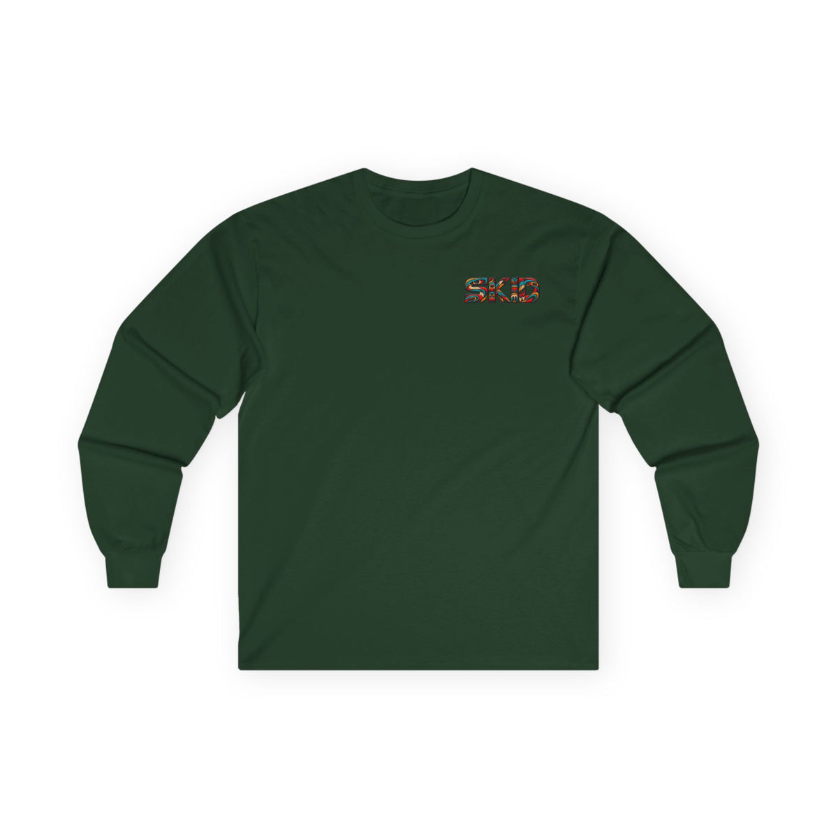 Long Sleeve Tee — Colorful "JEEP LINEAGE TOTEM" Graphic ("SKD")