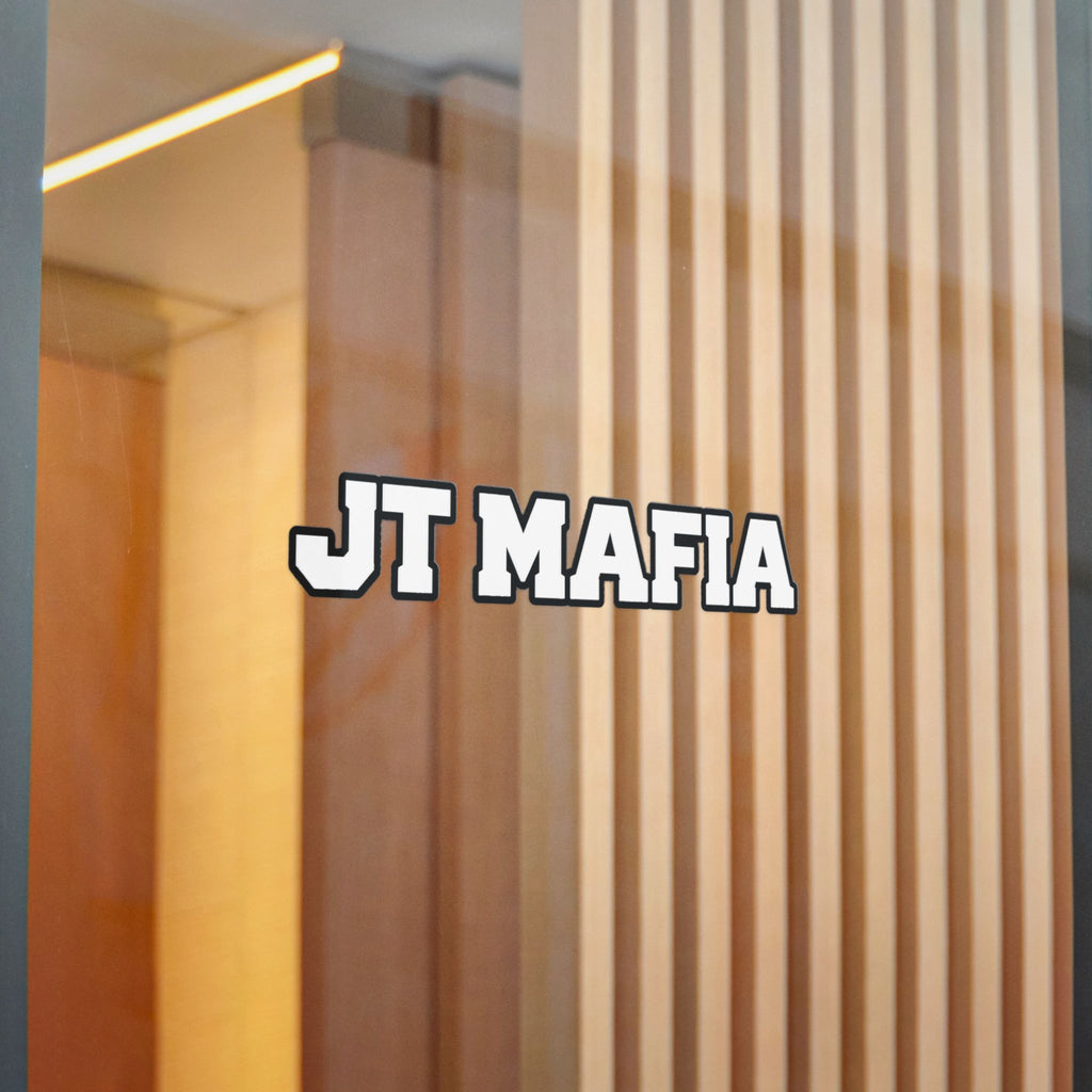 JT Mafia Sticker-WHITE — Bold Logo UV DTF Decal