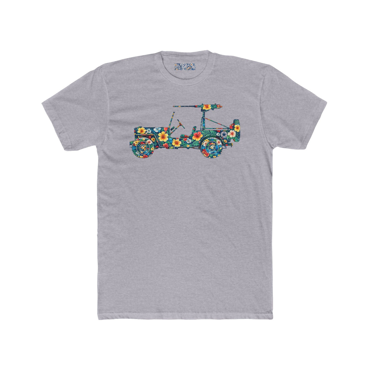 Floral Jeep Graphic Tee — Vintage Flower Truck T-Shirt