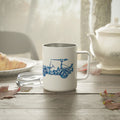 Insulated Coffee Mug – Blue Floral 'OG JEEP'  10oz